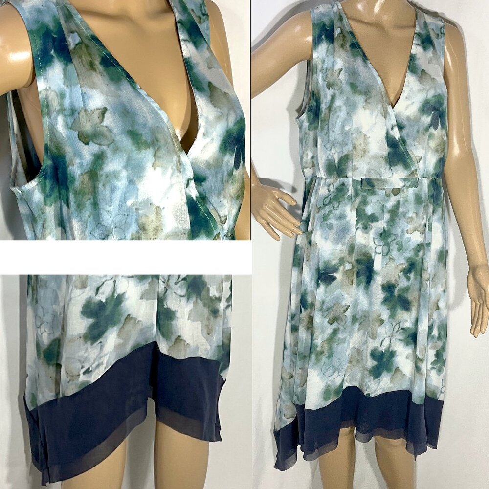 Simply Vera Wang Sz XL Asymmetrical Handkerchief Hemline Dress